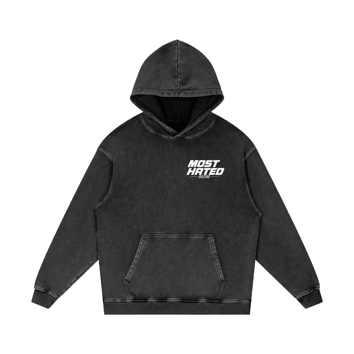 Most Hated Racing Oversized Graphic Hoodie